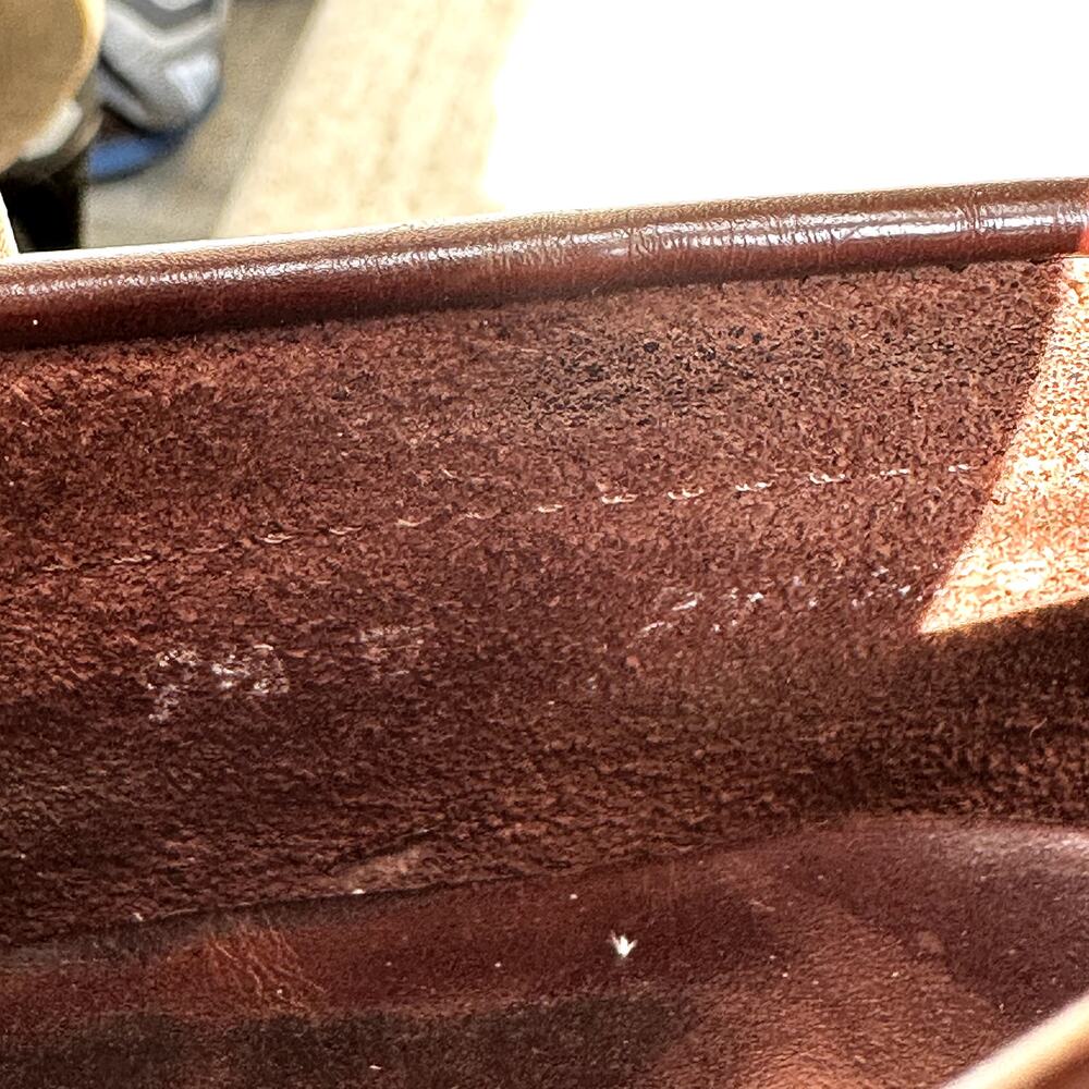 Allen Edmonds Randolph Penny Loafers Stacked Heel Leather Cordovan Burgundy 7.5D - Picture 8 of 9